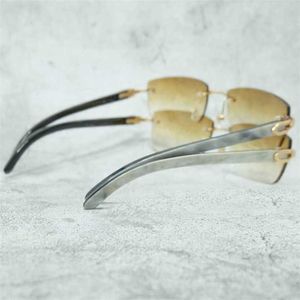 Lunettes de soleil de mode de créateurs de luxe 20% de réduction sur les lunettes en corne de buffle véritable pour hommes