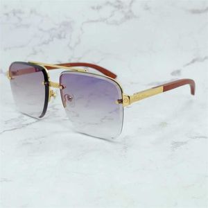 Luxe designer mode zonnebril 20% korting op diamant gesneden tinten brillen klassieke man vierkante bril trending product