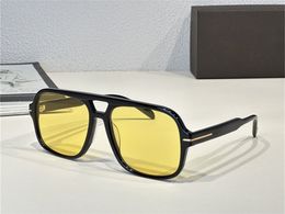 luxe designer zonnebrillen voor mannen en vrouwen retro brillen dameszonnebril uv400 beschermende lens herenbrillen worden geleverd met originele etui zwarte monturen gele lens