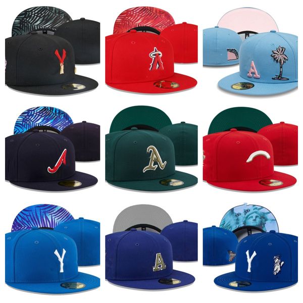 Chaps de luxe Ajusté Snapbacks Capes de baseball réglables Tous équipe Logo Man Woman Woman Flat Outdoor Sports broderie Casquette fermé Bons de bonnet Flex Cap flexible