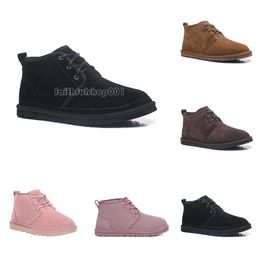 Concepteur de luxe pour femmes pantoufles hommes Hiver Kids Snow Neumel Boots Ultra Mini Platform Moutard Seed Fluffy Fur Toddler Platform Ug Bottes Uggskid Mini Femmes 811