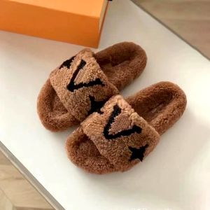 Paseo Flat Comfort Mule luxe fourrure fourrure femme sandale Teddy Shearling diapositives designer Slipper homme curseur Mousse été expédition rapide