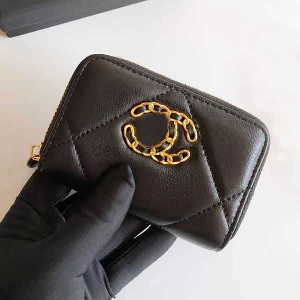 Designer de luxe Sacs à main en cuir véritable Portefeuille Caviar Miroir Qualité Femmes Hommes Porte-cartes à rabat Argent Gold Purse Portefeuille Titulaire de la carte