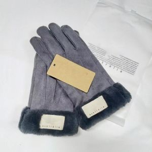 Guantes de diseño de lujo mujer guante de invierno hombre u letra sólido Cinco dedos guantes para mujer mantener caliente estilo de tendencia al por mayor de alta calidad dhgate