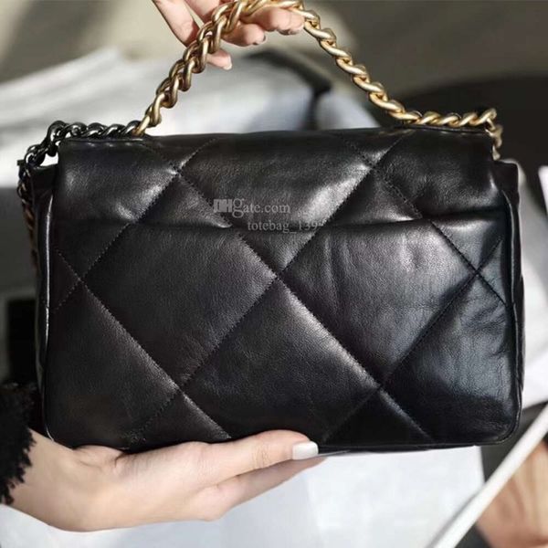 Bolso de diseño de lujo Bolsas para mujeres de cuero suave bolsas de bolso de cuerpo cruzado bolso de metal cc chaqueta bolsos de hombro