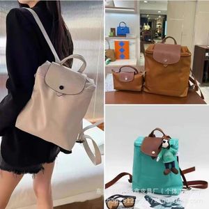 Bolsos de diseñador de lujo Bolso Longxiang francés Mochila del 70 aniversario Mochila de nailon Mochila impermeable plegable informal Mochila ligera para mujer