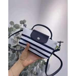 Designer de luxe Handags Longxiang sac mini nouveau sac à main à rayures pour femmes sac à bandoulière sac Longxiang perforé avec bretelles sac Longxiang
