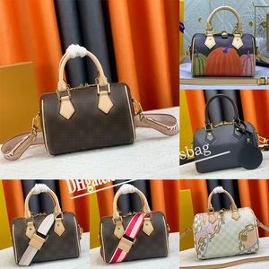 Nano Speedy 20 25 Bandouliere Bags Lederen luxe Designers Tassen Dameshoens Man Schouderbakken Koppeling Kruislichaam Handtassen Reisband Mini Lady Handtas