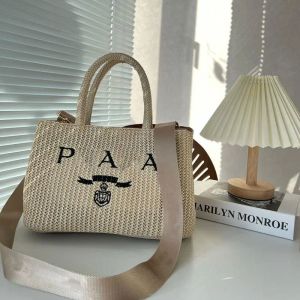 Sac à main de concepteur de luxe Tote Bag Sac de créateur de créateurs sacs de commerce de créateurs de paille tricot sacs à main d'été