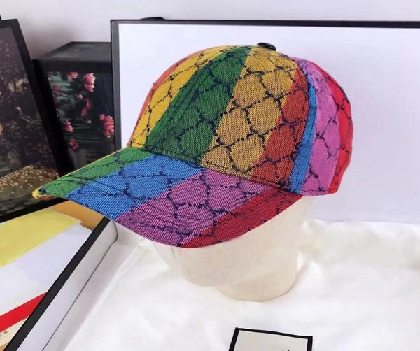 Chapeaux de créateurs de luxe Couleur Mosaïque Lettre Impression Casquettes pour hommes et femmes 8079216