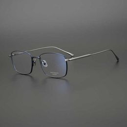 Lunettes de soleil de luxe de haute qualité 20% de réduction sur les lunettes de myopie japonaises monture de lunettes à la main lunettes d'art en titane pur pour hommes femmes carrées