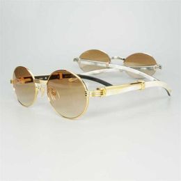 Designer de luxe lunettes de soleil de haute qualité 20% de réduction Unique White Black Horn Vintage Sunglass Lentes Visor Lunettes Red Gafas for Deco
