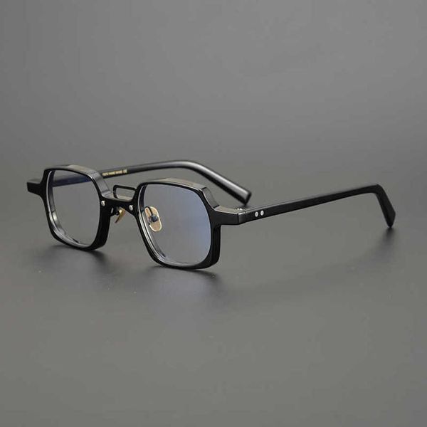 Lunettes de soleil de luxe de haute qualité 20% de réduction sur l'écaille de tortue classique Couleur boîte japonaise plaque à la main lunettes cadre hauteur numéro petit visage