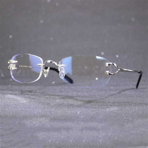 Designer de luxe lunettes de soleil de haute qualité 20% de réduction cadre de lunettes clair pour la lecture ordinateur femmes hommes lunettes sans monture transparent décoration accessoires