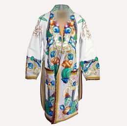 Luxe designer huiskleding Huiskleding voor dames en heren klassiek Badjas badjas slaapjas Drukpatroon voor thuis hotel vakantie reizen Festival cadeau