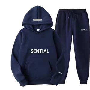 Sweat à capuche de luxe Survêtement Europe et États-Unis Hommes Ess Sweats à capuche Hommes Femmes Costumes Polaire Sweatsuits Sport Automne Hiver Pollover Sweats à capuche de mode