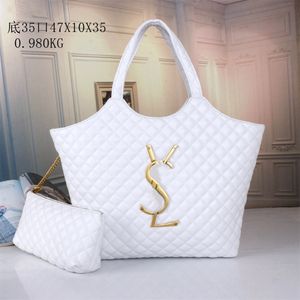 Designer de luxe Icare Maxi Sacs à provisions en matelassé de grande capacité fourre-tout sac fourre-tout diamant surface yslsities avec portefeuille de chaîne concepteurs complets de haute qualité