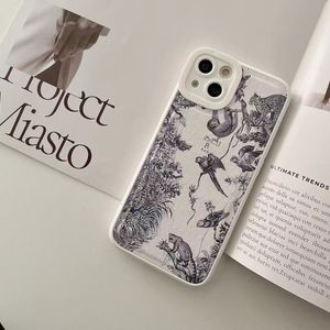 Luxe ontwerper iPhone 14 telefoonhoesjes voor paar modemerk H paard retro fonecasen passen 13Promax 12 11 x xs xsmax 7p zo mooi