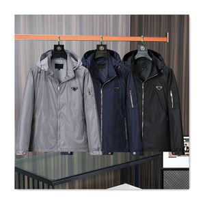 Veste de créateur de luxe hommes veste mode à capuche triangle logo printemps veste pour hommes sports de plein air loisirs veste coupe-vent polyvalent lâche manteau pour hommes de haute qualité