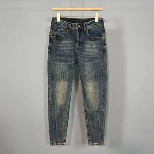 Jeans de créateurs de luxe pour hommes en jean recadré masculin nouveau pantalon décontracté petit ajustement pour pantalon de mode automne