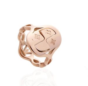 Luxe designer sieraden ringen openwork letters ring heren sieradenketens roestvrij staal vrouwen ringen bloemringen5730352