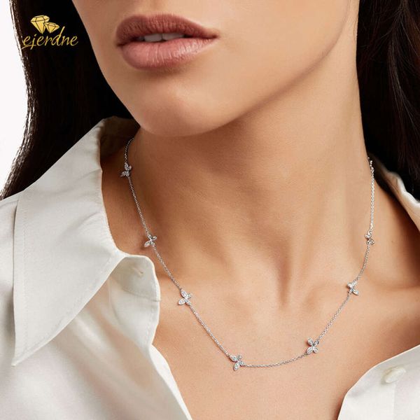 Bijoux de concepteur de luxe Graff Eleven Butterfly Collier Femme Femmes Chaîne de tour de cou en diamant en or blanc Cadeaux de vacances pour Lady