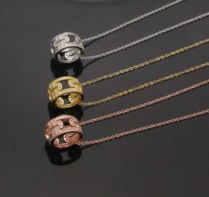 Bijoux de créateur de luxe femmes collier femmes cercle diamant ensemble collier collier boucles d'oreilles en or mode Brand6883187
