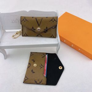 Porte-clés de luxe de luxe pour femmes, Mini portefeuille de haute qualité en cuir véritable pour hommes, porte-monnaie de couleur