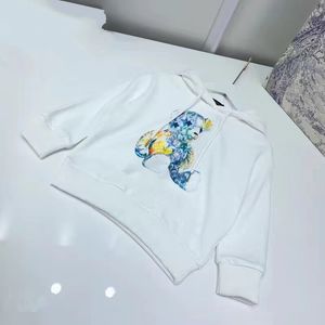 Luxe designer Kids Streetwear Hoodies Jongens Meisjes Unisex Sweatshirts Mode Alfabet Print Gedrukt Trui Baby Kinderen Casual Kleding tops balck wit hoog