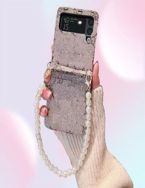 Étuis de téléphone portable en cuir de créateur de luxe avec poche de carte pour Samsung Zflip 23 avec Lethers Fashion Mobilephone Cover4799494