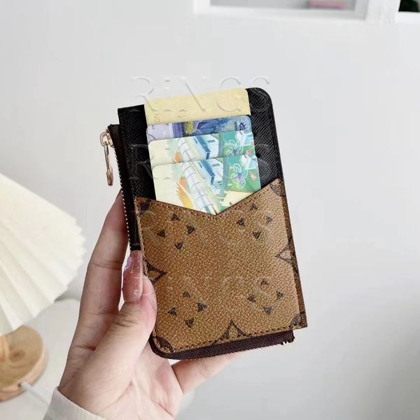 Designer de luxe en cuir Romy Card Holder Slot Cases Crédit Mini Portefeuille LU Purse Mix Commande disponible avec Logo Box Emballage Homme Femme 13.5x8.5CM