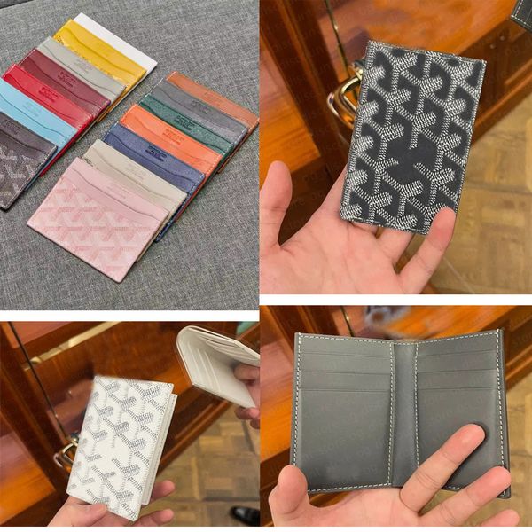 Billetera de cuero de diseño de lujo para hombre soporte para la tarjeta de crédito para mujeres