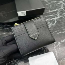 Designer de luxe portefeuille en cuir sac à main femmes hommes porte-carte triangle marque de mode décontractée portefeuille monnaie sac à main portefeuille