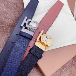 Lettre de luxe boucle ceintures marque de mode ceinture hommes femmes jeans formels robe ceinture en cuir de vache ceinture divers styles widt273R