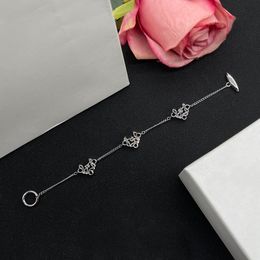 Créateur de luxe comme Lowe élégant dames bracelet or argent mode lettre pendentif bracelet mariage bijoux de haute qualité