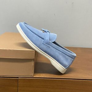 luxe designer loaferschoenen voor heren dames mode sneakers lederen loafers roze zwart babyblauw grijs marine casual trainers