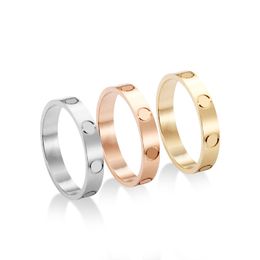 Diseñador de lujo Amor Anillo Tornillo Acero inoxidable Moda Pareja Anillos Joyería Kajia Fábrica al por mayor