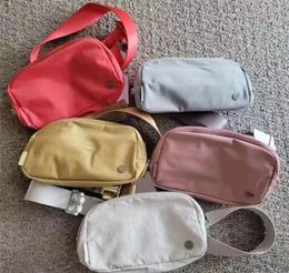 Luxe ontwerper Lu Belt Bag Fanny Pack Bum Borst Yoga Bag Teedy Borde Bumbag Nylon Damesheren Portemonents Schouder Crossbody Wai6322403