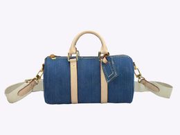 Sac à bagages de concepteur de luxe classique 25cn sac de voyage masculin Denim sac à main