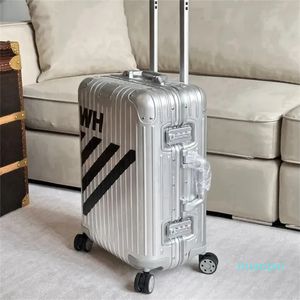 Luxe designer bagage instappen Rolling Lage koffer voor mannen koffer trolley kast Universal Wheel Bagage Travel Trolley