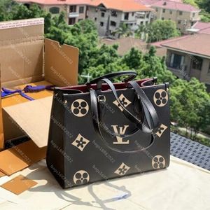 S/M/L tamaño onthego tote mujer un hombro bolso bandolera bolso de diseñador bolsos de maquillaje de moda gradiente compras bolsos de cuero bolsos de sobre totalizador