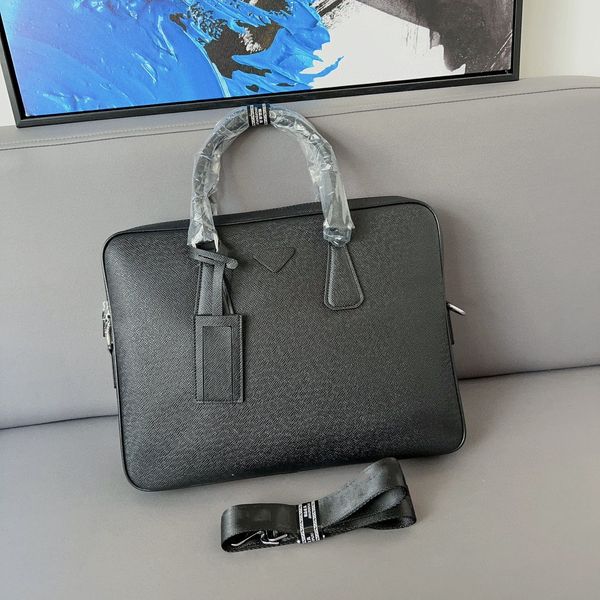 Diseñador de lujo para hombres maletín Bolsa de masa cruzada Bolsa de computadora Men sólido Bag Bag Bag Messenger Bag Funcion