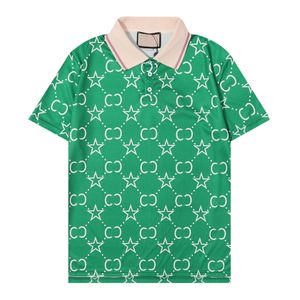 Luxe designer Men Dress T -shirt Man Polo Fashion borduurbrief Patroon Afdrukken Ademend heren Casual tops Women korte mouw T -stukken High