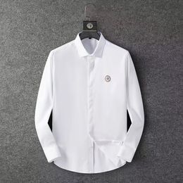 Luxe Designer Heren Jurk Mouw Shirts Top Kwaliteit Mode Nieuwe Casablanca Zomer Casual Print Shirt Heren Slanke Shirt met Lange Mouwen A33