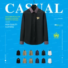 Camisas de diseñador de lujo para hombres Moda casual Negocios Sociales y camisas de cóctel Marca Primavera Otoño Adelgazar la ropa más moderna M-3XLjjyg