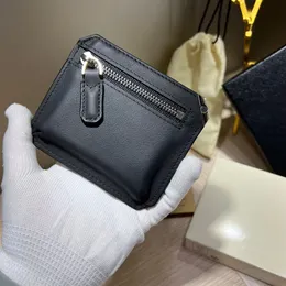 Designer de luxe portefeuille pour le cuir à glissière en cuir poche à cosse pliée à l'angle plié cachette de crédit pour femmes portefeuille mini portefes