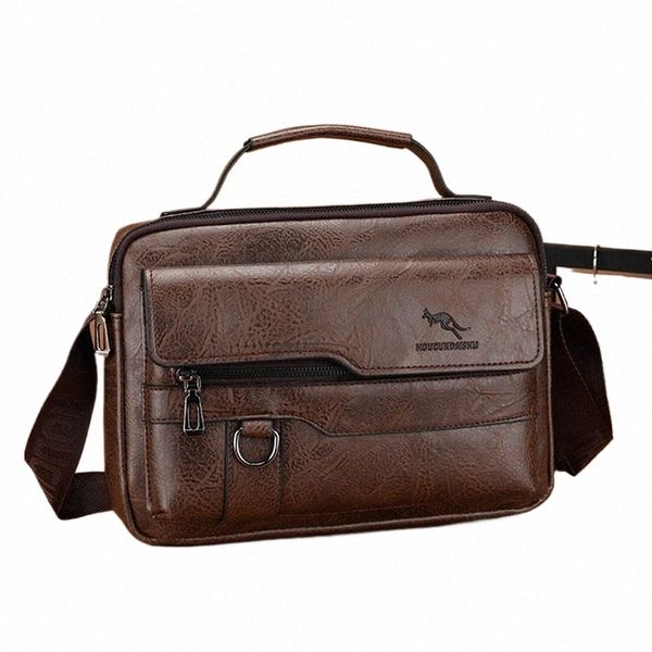 Designer de luxe Hommes Sac à bandoulière Homme Sacs à main en cuir Hommes Grand Zipper Menger Sac Voyage Tablet Sac Fourre-tout Tablet PC j48V #