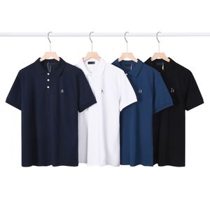 Polos de luxe pour hommes Top Tee T-shirts à manches courtes Hazzyss Logo de broderie Hommes Classique Business Casual 100% coton Polo respirant