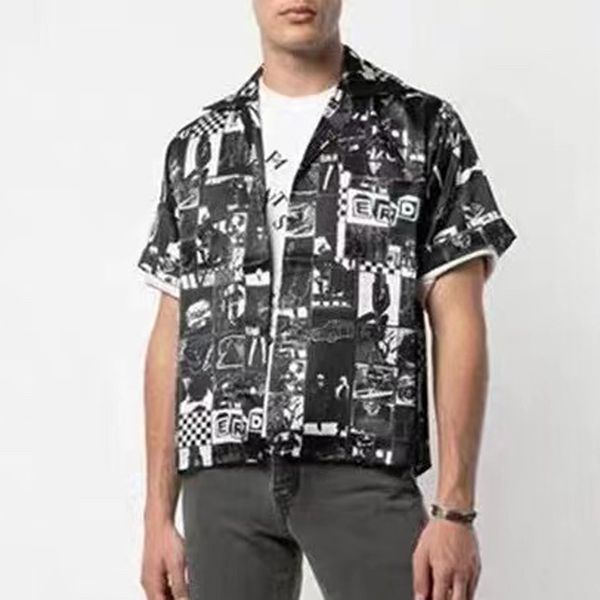 Diseñador de lujo Camisas para hombre Hombres Polos Mujer Elegante Carta A cuadros Rojo Polo Camisetas Ropa Summer Resort Camisetas cortas Camisa Enfants Riches