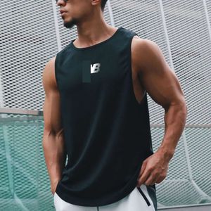 Luxe ontwerper heren t -shirt mannen gym stijlvolle bodybuilding kleding klassieke letters bedrukte mouwloze shirt borst dunne ademende oefening t -shirts
